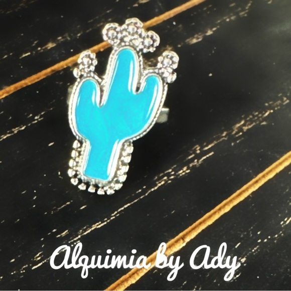 Maximalist Silver chunky enameled ring